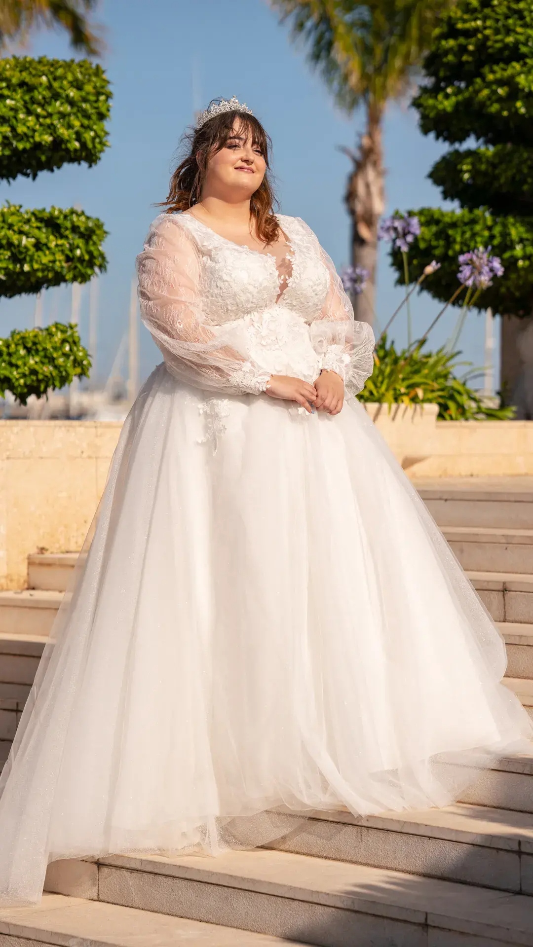 Vestidos de novia románticos con encaje y tul en Alicante Almacén de la Novia